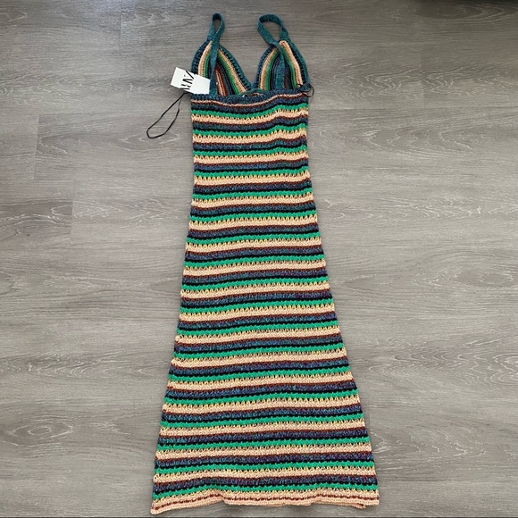 Zara Stripe Knit Multicolor Dress - Picture 7 of 9